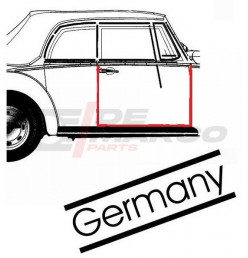 Joint de porte droite Cabrio Coccinelle et Coccinelle de 08/1964 à 07/1979 (Haute qualité)