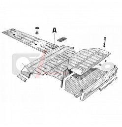 Plancher latéral droit galvanisé pour Citroën 2CV et Dyane