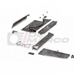 Pianale laterale destro zincato per Citroen 2CV, Dyane