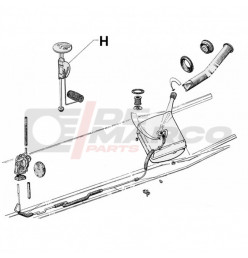 Flotteur de réservoir d'essence pour Citroën 2CV, Dyane, Mehari