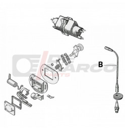 Ignition cable, silicon, for Citroen 2CV, Dyane, Mehari, Ami 6/8