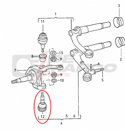 Lower suspension ball joint right or left for classic Volkswagen vehicles