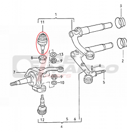 Upper suspension ball joint right or left for classic Volkswagen vehicles