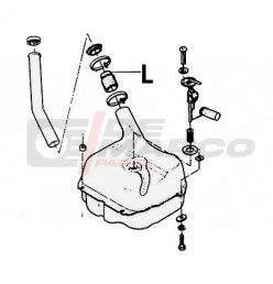 Goulotte de remplissage pour Citroën 2CV, Dyane, Mehari, Ami 6/8