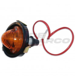 Complete left front turn signal with black support for Citroen 2CV