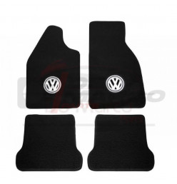 Ensemble de tapis noirs avec logo pour Coccinelle, Buggy (Haute qualité)