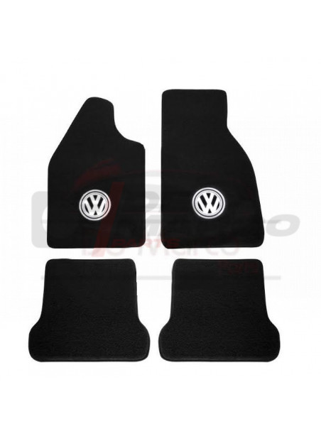 Ensemble de tapis de sol noirs avec logo pour Coccinelle , Coccinelle , Buggy (haute qualité)