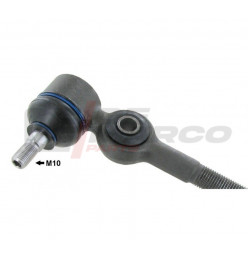 Right inner tie rod end with steering damper hole for Volkswagen classic vehicles. Left hand thread M10.