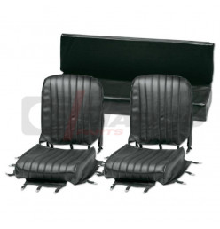 Black skai seat cover set for Citroen Mehari