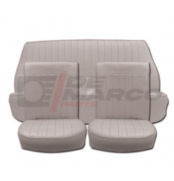 Set of Gray Bark Vinyl Seat Covers for Renault Dauphine