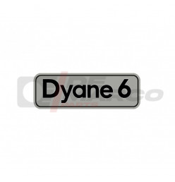 Rear tailgate sticker for Dyane 6