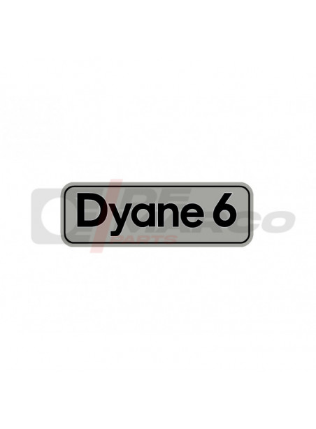 Rear tailgate sticker for Dyane 6