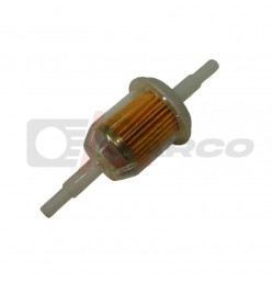 Fuel filter universal from plastic,for fuel hose with 5-7mm inside diameter