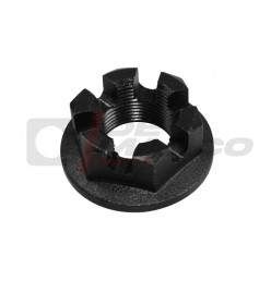 Black plastic rear wheel hub locking nut