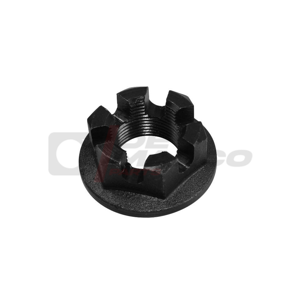 Black plastic rear wheel hub locking nut