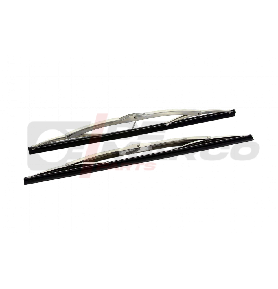 Stainless steel wiper blade pair for Citroen DS