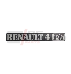 Écriture RENAULT 4 F6 2ème Série chromée avec base en plastique noir