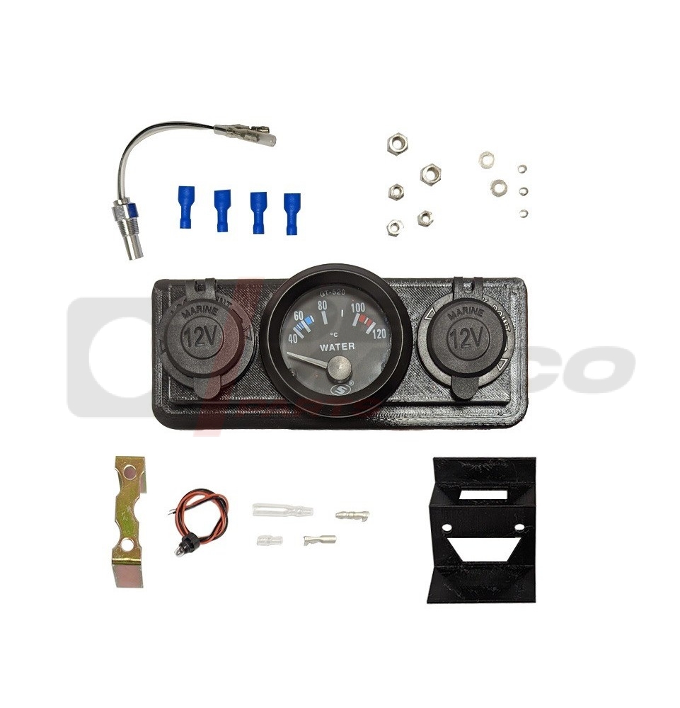 Kit completo manometro temperatura acqua 40-120°C per Renault d'epoca