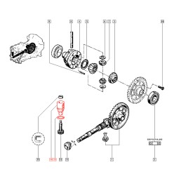 Plastic bushing speedometer gear for Renault 4