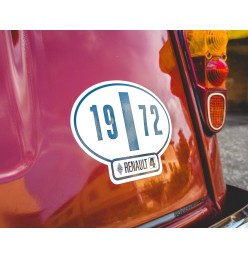 Italian identification sticker Renault 4 year 1966