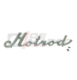 Écriture chromée "Hotrod" en métal