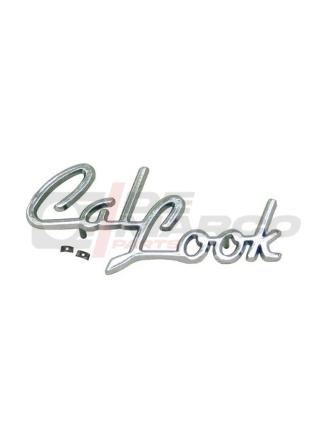 Écriture chromée "Cal Look" en métal