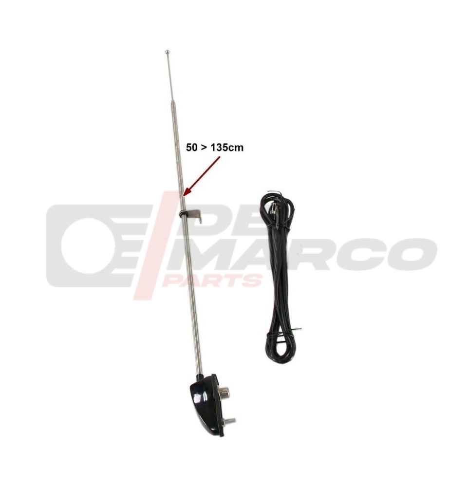 Antenna radio cromata per Renault 4,Dauphine,2CV,Dyane,HY...