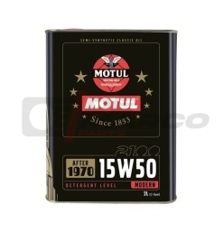 Huile moteur multigrade semi-synthétique Motul 15w50 pour voitures anciennes 2L