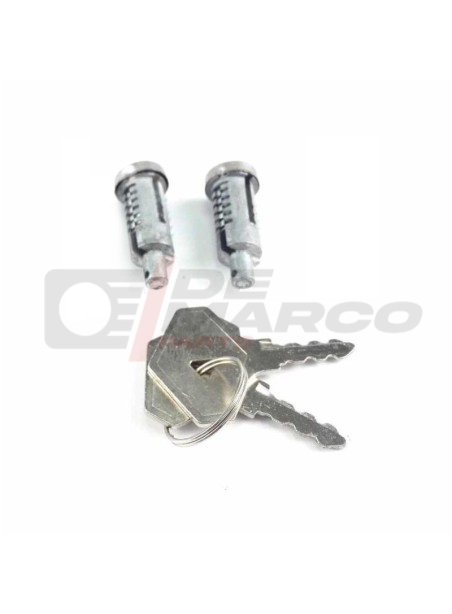 Paire de cylindres de serrure de porte pour Renault 4, R4 F4, R4 F6, R5, R6