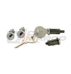 Kit complet avec 4 cylindres de serrure de portes, hayon et bouchon d'essence Renault 4, R5, R6, R12, R15, R17