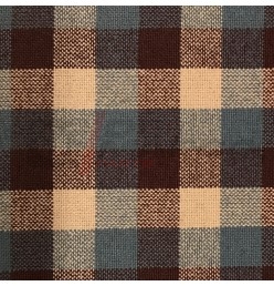 Tissu "Écossais" Beige-Marron-Gris pour Renault 4