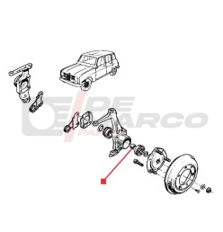 Entretoise pour roulements de roues avant Renault