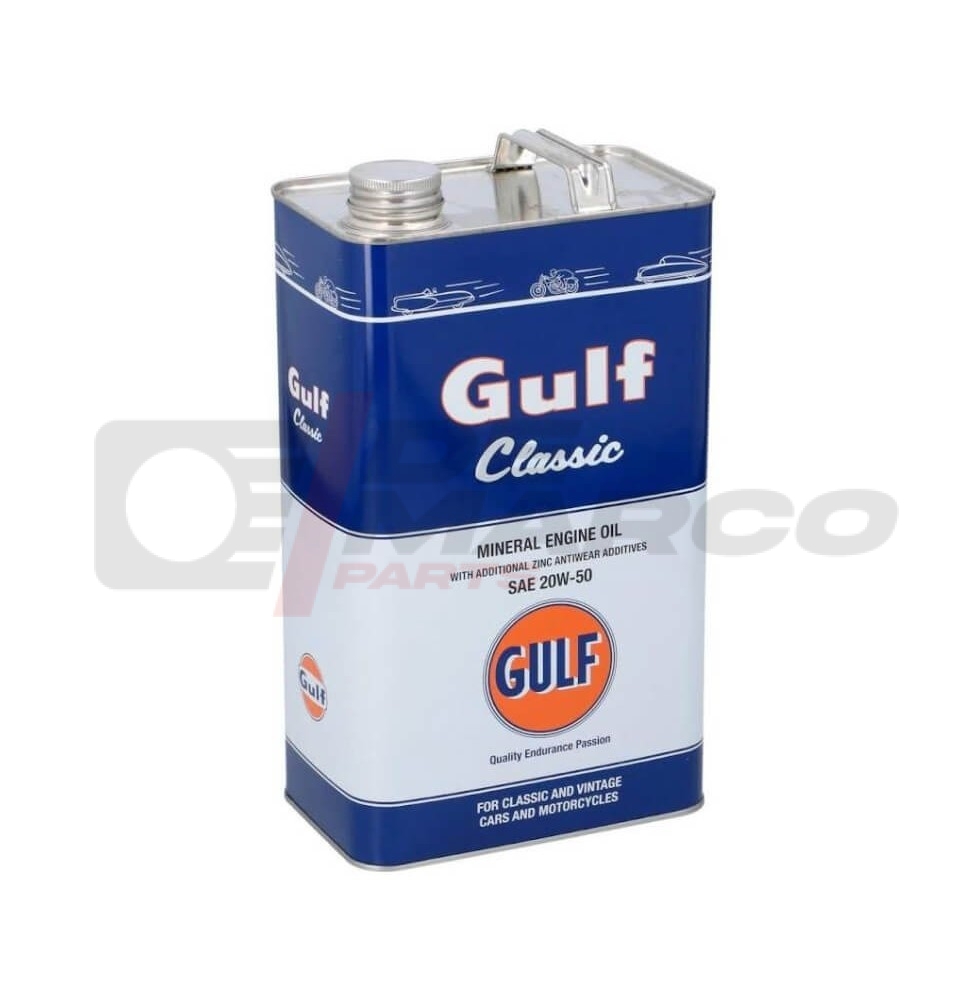 Gulf Classic 20W50 Mineral Motor Oil for Vintage Cars