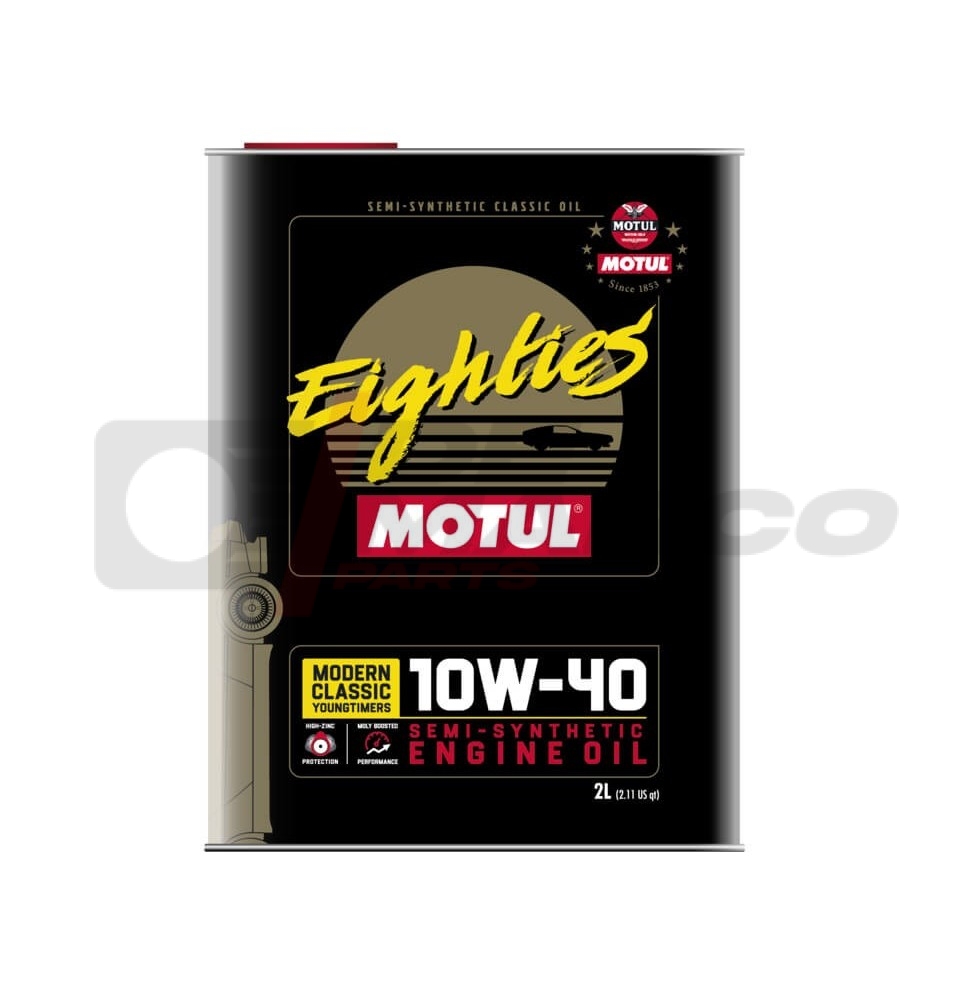 Olio motore Motul 10w40 ''Eighties'' semisintetico multigrado, per auto d'epoca