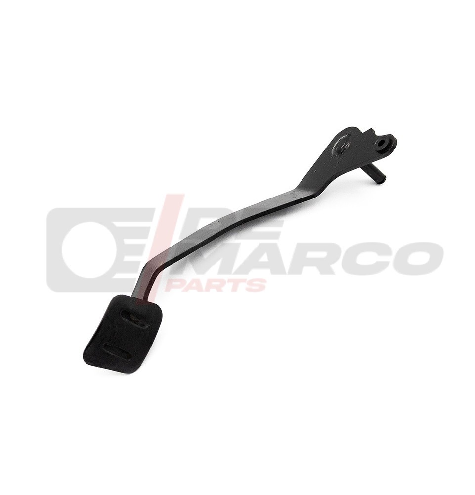 Black metal clutch pedal for vintage Renault 4 vehicles