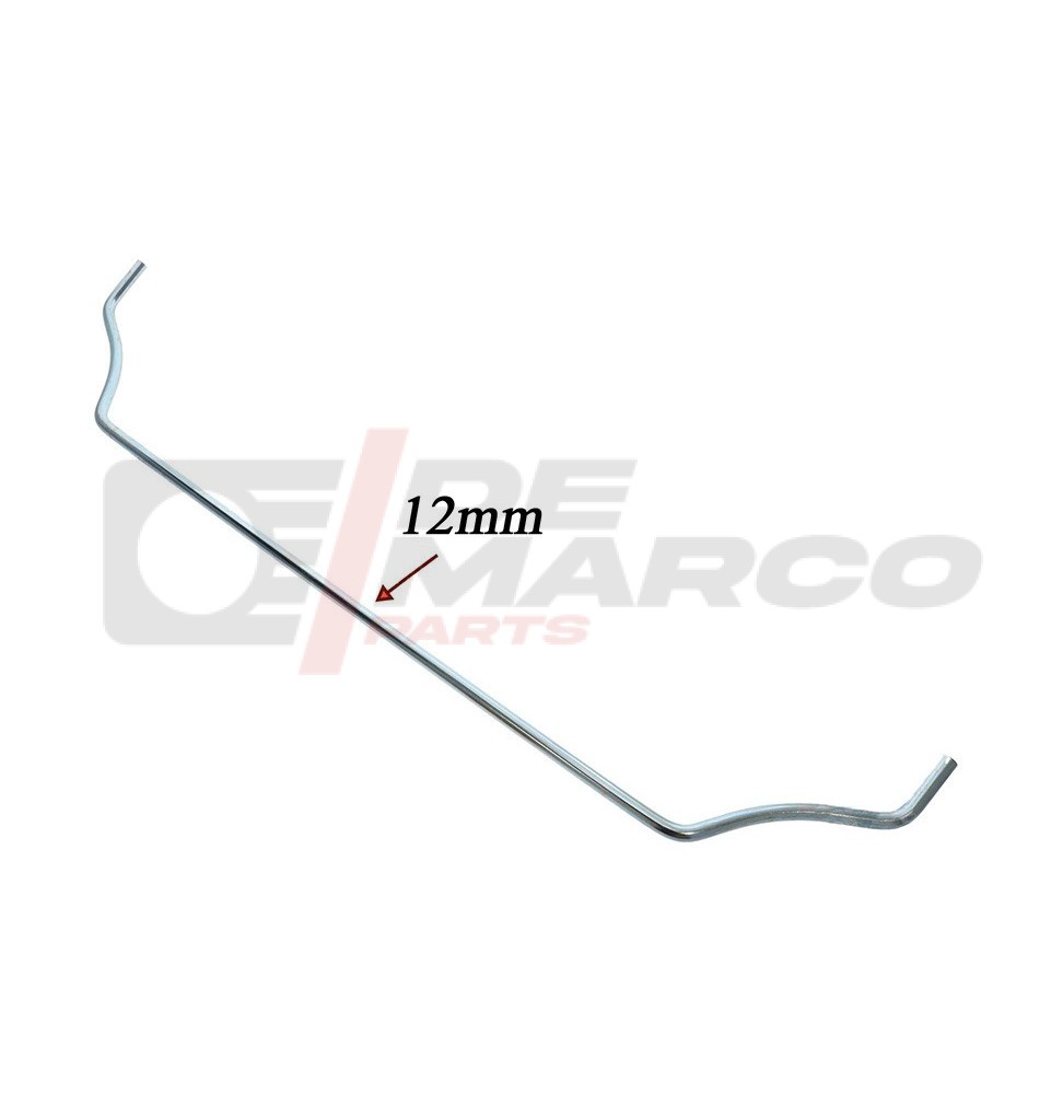 Front Stabilizer Bar 12mm Galvanized for Renault 4, R5 and R6