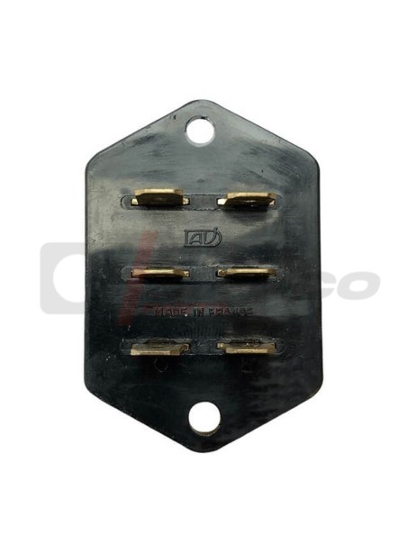 Original black colored electrical fuse connector for vintage Renault vehicles