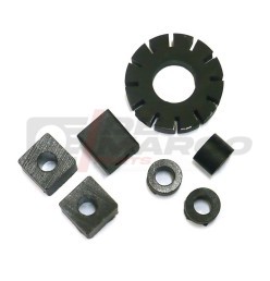 Kit gommini riparazione motorino tergicristallo color nero per veicoli d'epoca Renault, Citroen e Peugeot