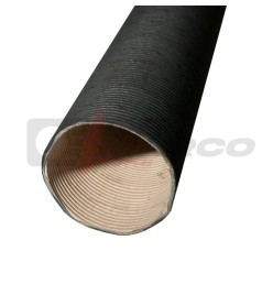 Flexible aluminum tube and black cardboard for filter box preheating