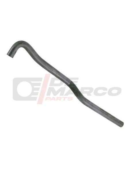 Right sleeve pipe for Renault 4 classic vehicle heating radiator in resistant metal