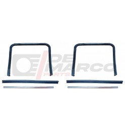 Rear Door Glass Seals Kit for Renault Dauphine