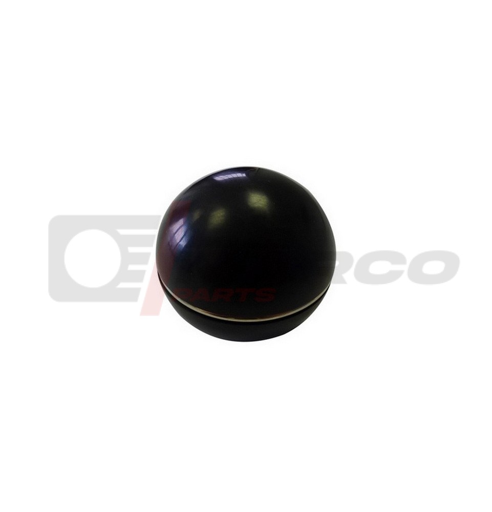 Black gear shift knob with chrome ring for Citroën 2CV, Dyane, Mehari and Ami 6/8