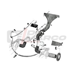 Joint rond pour canalisation de chauffage sur passages de roues Citroën 2CV, Dyane et Méhari