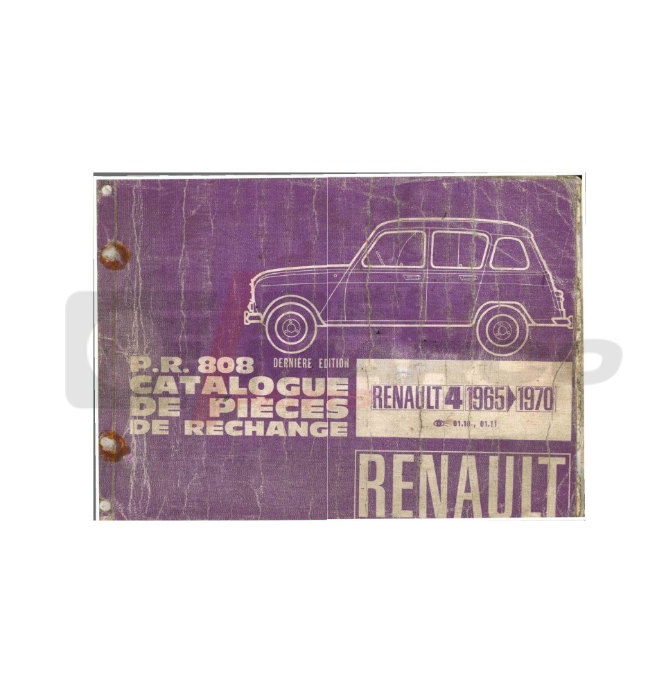 Catalogo ricambi originale Renault PDF R4 845cc eR4 F4