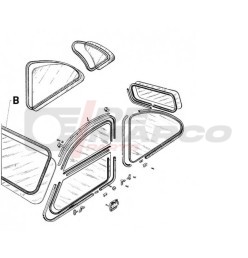 Windshield gasket for Citroën 2CV