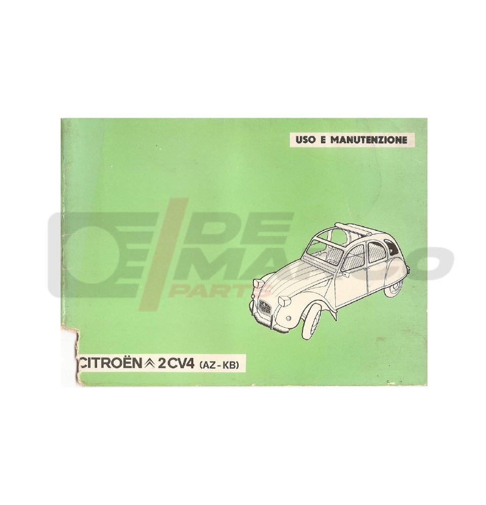 Citroen 2CV4 (AZ-KB) Use and Maintenance Manual