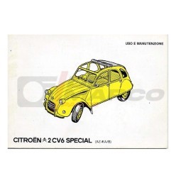 Citroen 2CV6 Special (AZ-KA/B) Use and Maintenance Manual