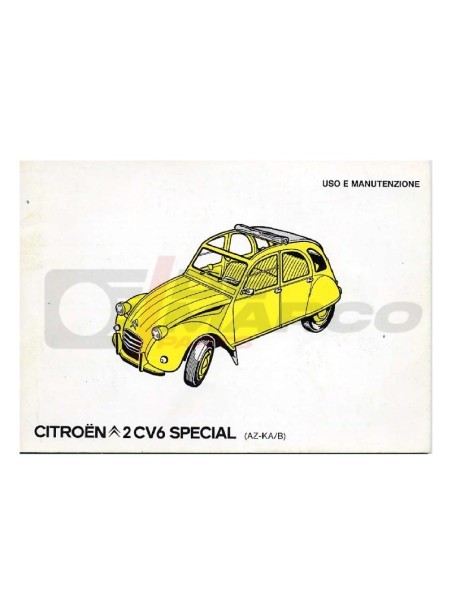 Citroen 2CV6 Special (AZ-KA/B) Use and Maintenance Manual