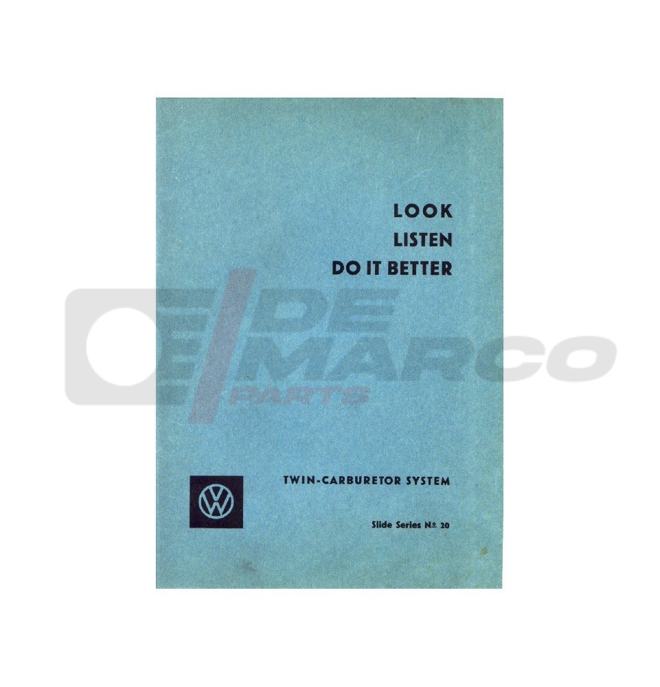 Manuale istruzioni per carburatori Solex doppio corpo Volkswagen