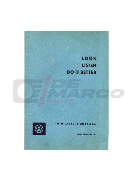 Manuel d'instructions pour carburateurs double corps Solex Volkswagen